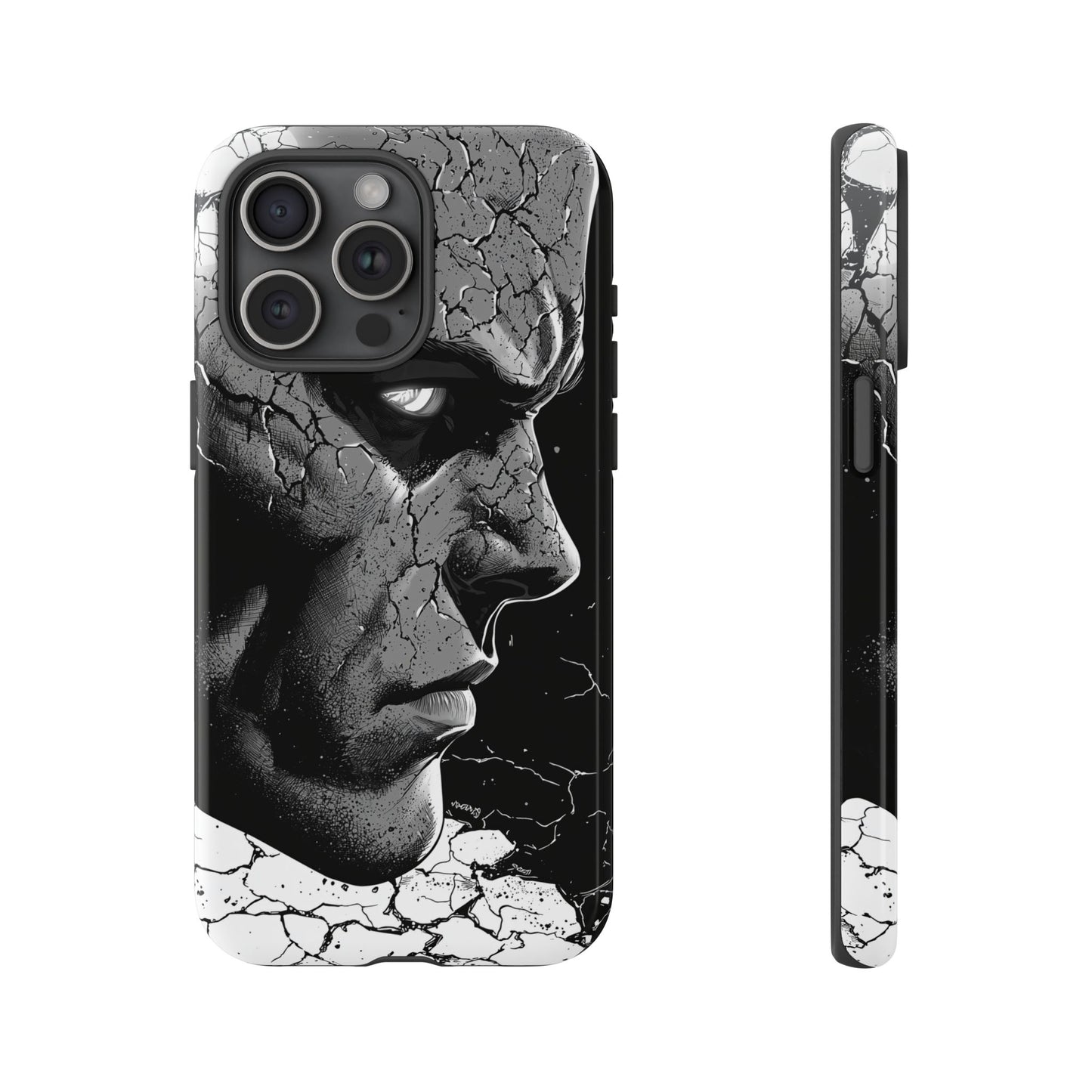 Shattered Reflections of a Symbiotic Soul: The Rise of a Dark Anti-Hero Phone Case for iPhone, Samsung & Pixel