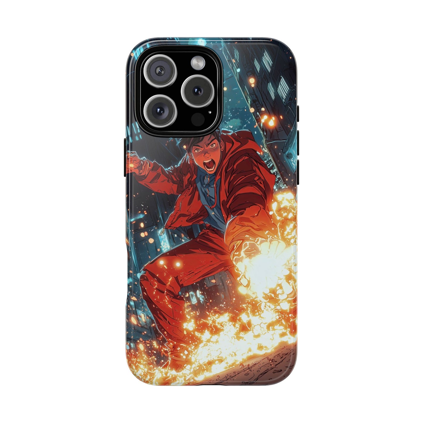 Urban Firestarter | Neon Blaze Hero Phone Case for iPhone, Samsung & Pixel