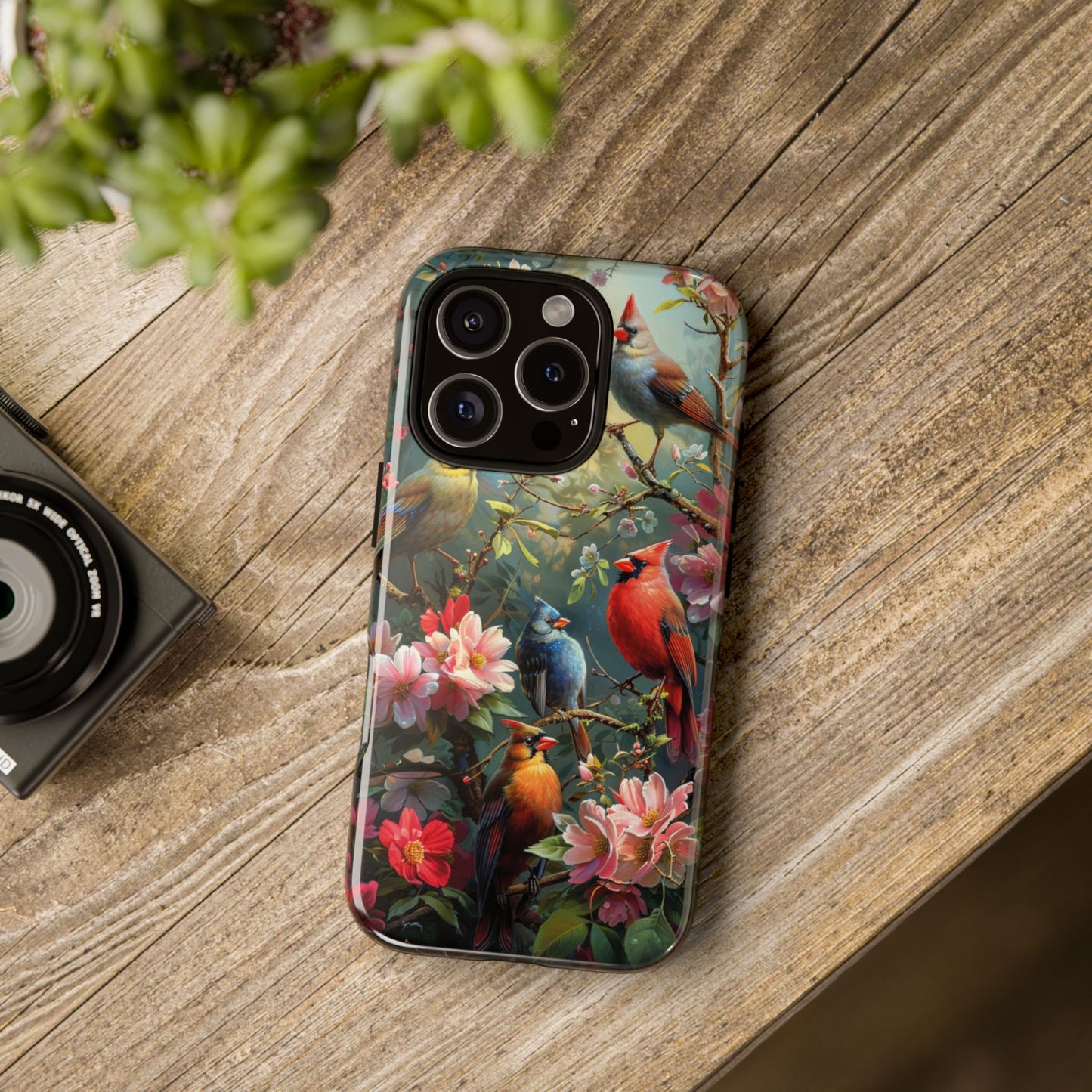 Floral Birds Phone Case – Cute & Protective Cover for iPhone, Samsung & Google Pixel