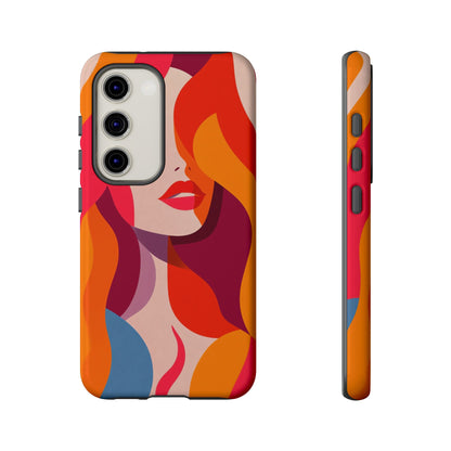 Flame Muse – Abstract Goddess Phone Case for iPhone, Samsung & Pixel