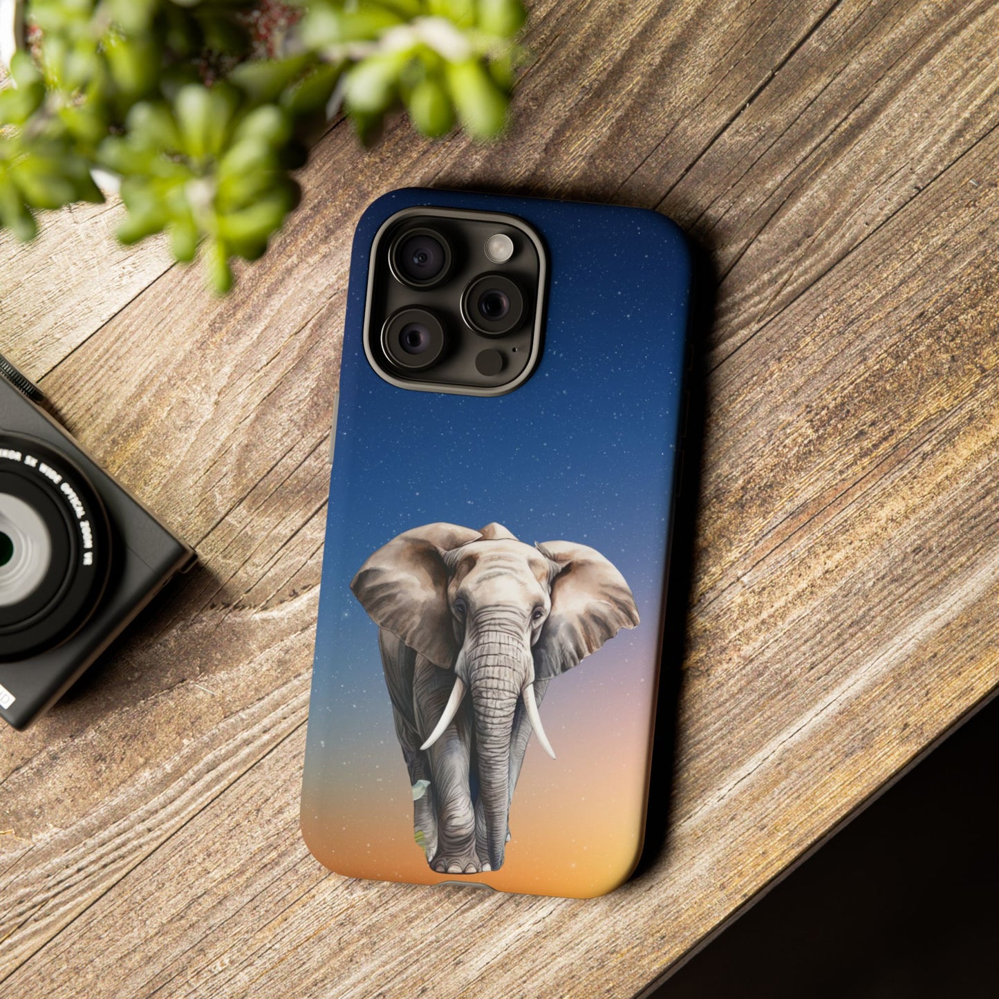 Celestial Elephant Mobile Cover – Dreamy Night Sky Aesthetic