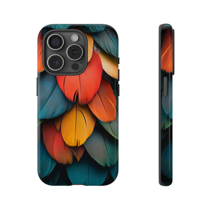 Exotic Macaw Feather Phone Case for iPhone, Samsung & Google Pixel