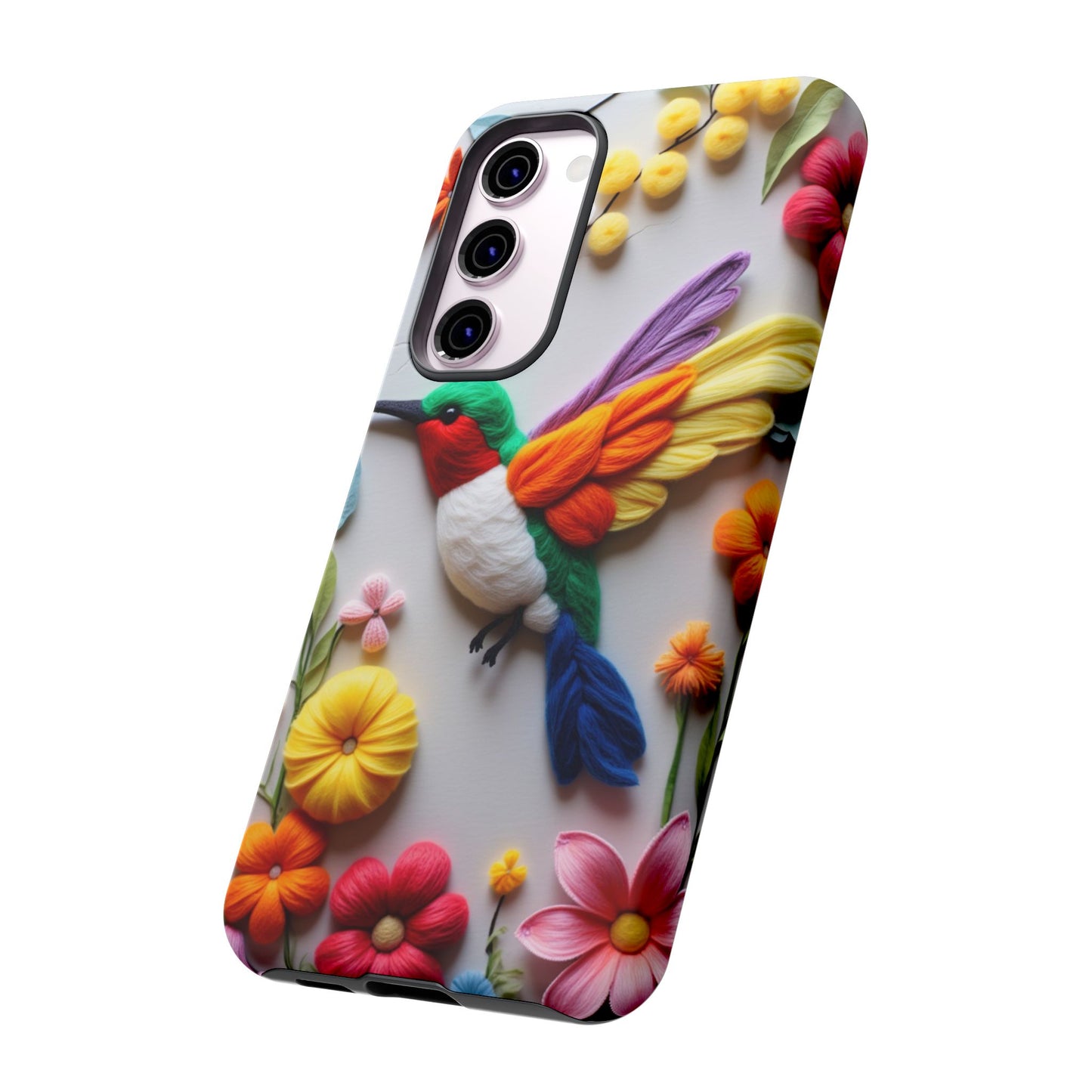 Elegant Hummingbird with Floral Mosaic Design | Nature's Artistic Vibes | iPhone 16 Pro