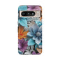 Elegant 3D Floral Bloom Mobile Case – Vivid & Artistic