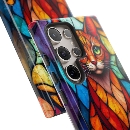Geometric Cat: Colorful Abstract Portrait