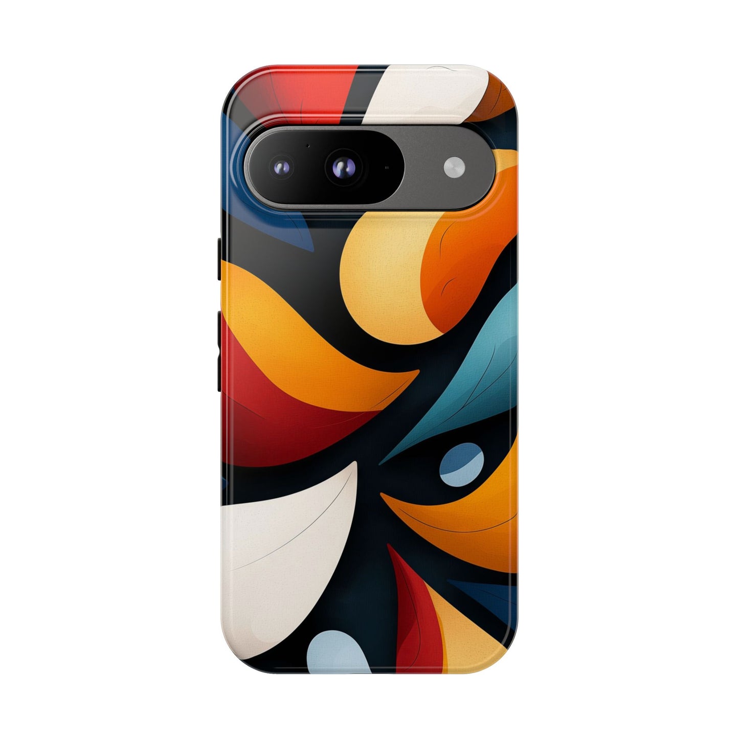 Petal Drift – Modern Abstract Leaf Pattern Phone Case for iPhone, Samsung & Pixel
