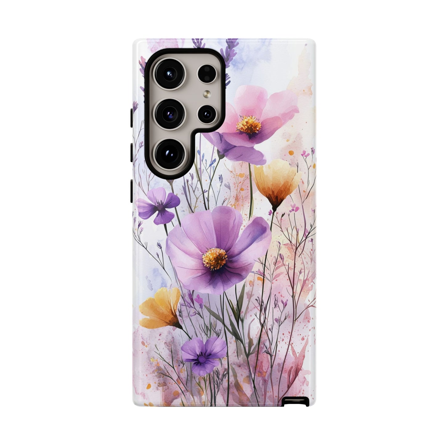 Wildflower Symphony Watercolor Phone Case for iPhone, google Pixel & Samsung
