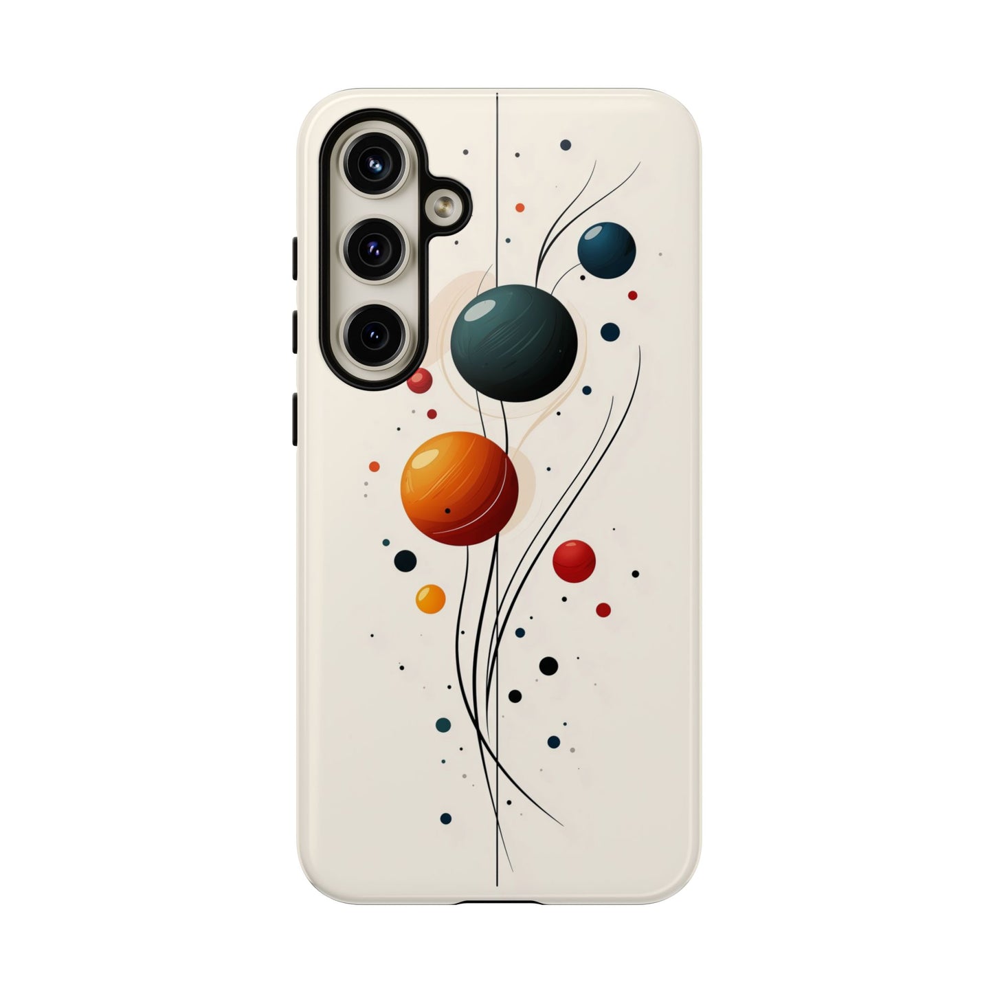 Modern Orbit Abstract Phone Case – Minimal Planet-Inspired Design for iPhone, Samsung & Pixel