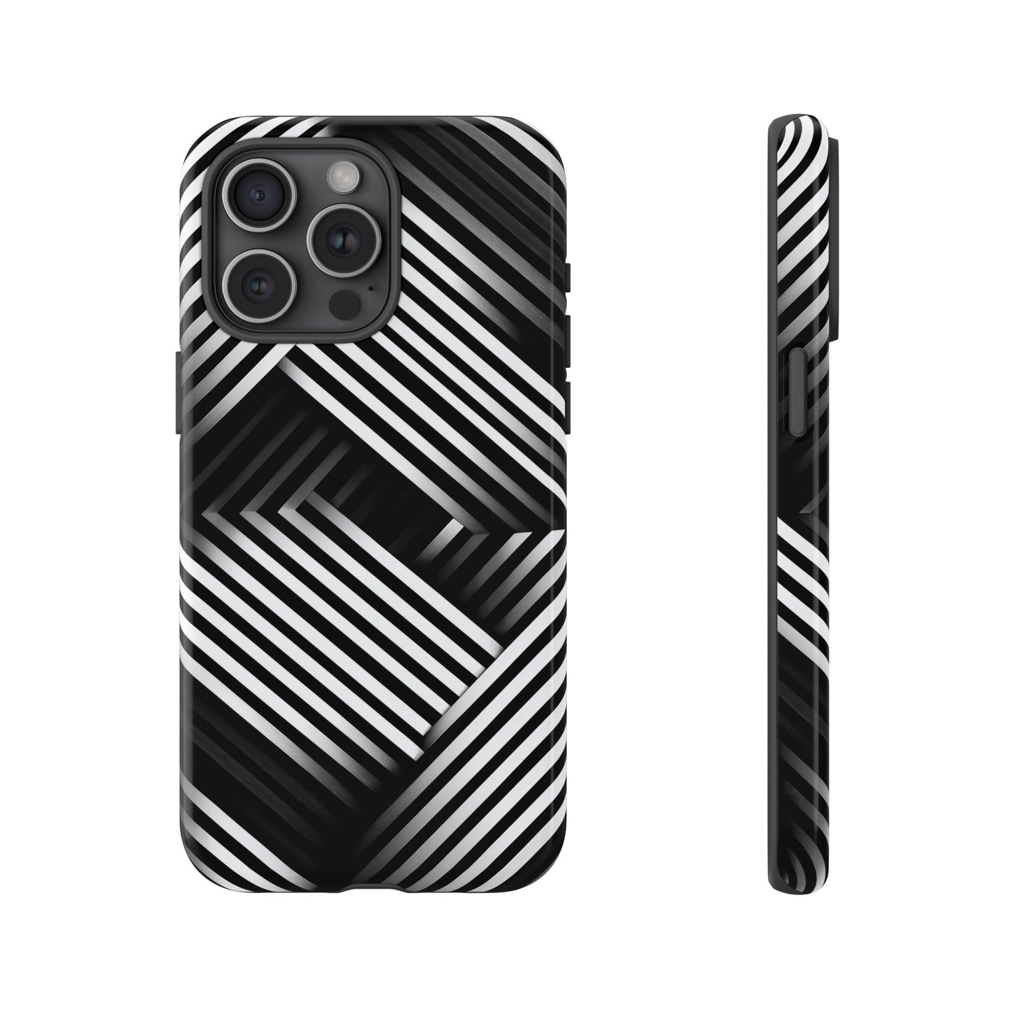 Monochrome Matrix Phone Case for iPhone, Pixel & Samsung