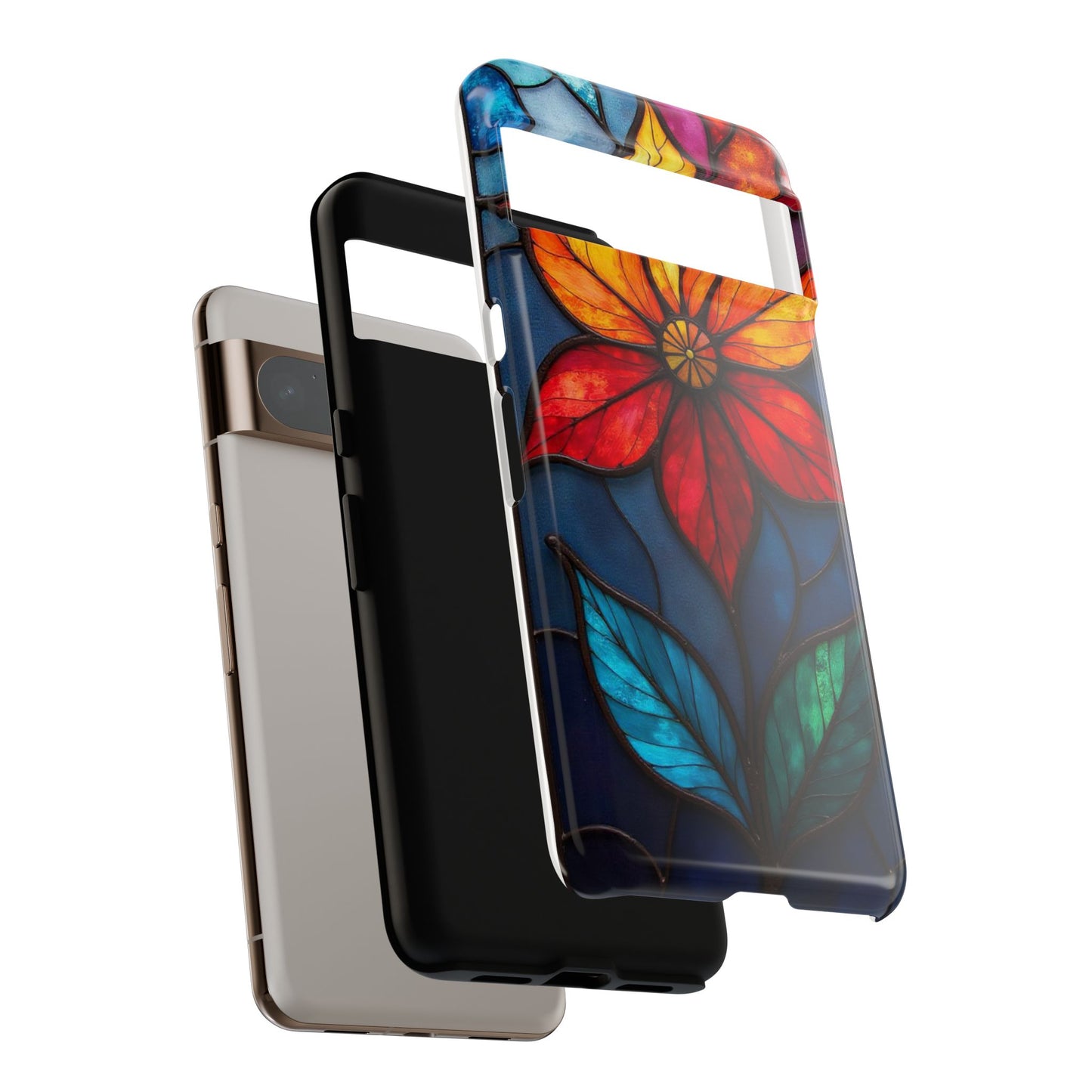 Radiant Blossom: Red and Orange Floral Elegance
