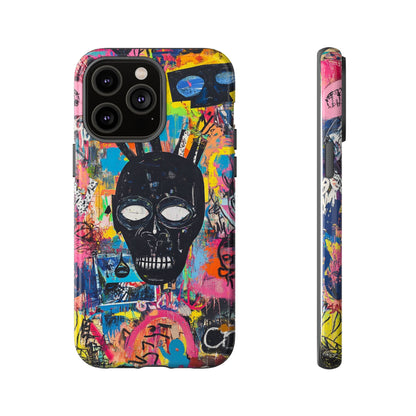 Street Art Phone Case – Basquiat-Inspired Phone Cover– Bold, Graffiti-Inspired Cover - iPhone, Samsung & Google Pixel Cover - Artistic Painting Case, Art Lover Gift