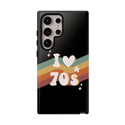 Retro "I Love 70s" Phone Case – Vintage Groovy Design for iPhone, Samsung & Google Pixel
