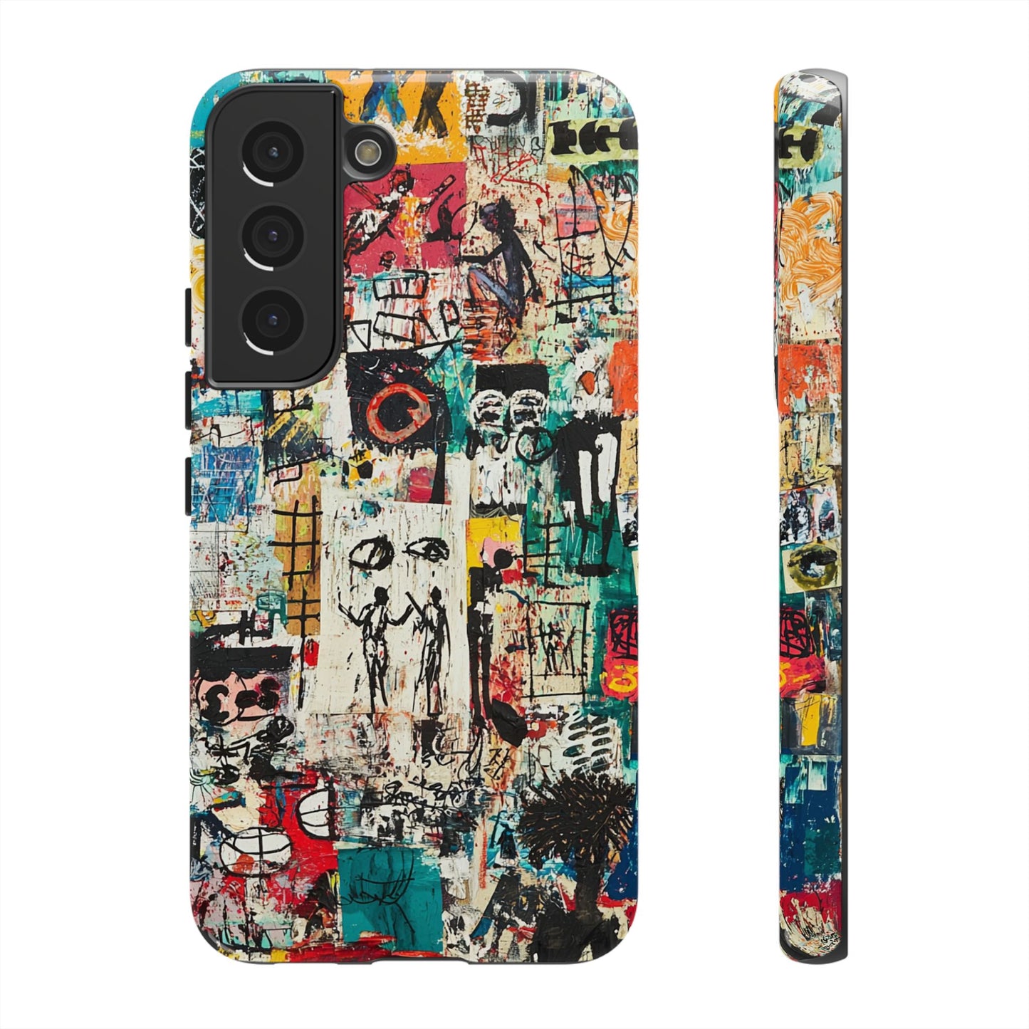 Basquiat Phone Cover – Artistic Modern Graffiti Style - iPhone, Samsung & Google Pixel Cover - Artistic Painting Case,  Art Lover Gift