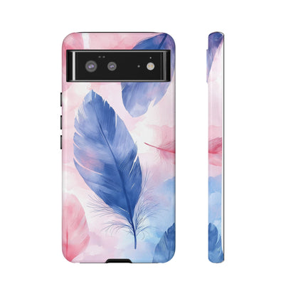 Pastel Plume Watercolor Phone Case for iPhone, google Pixel & Samsung