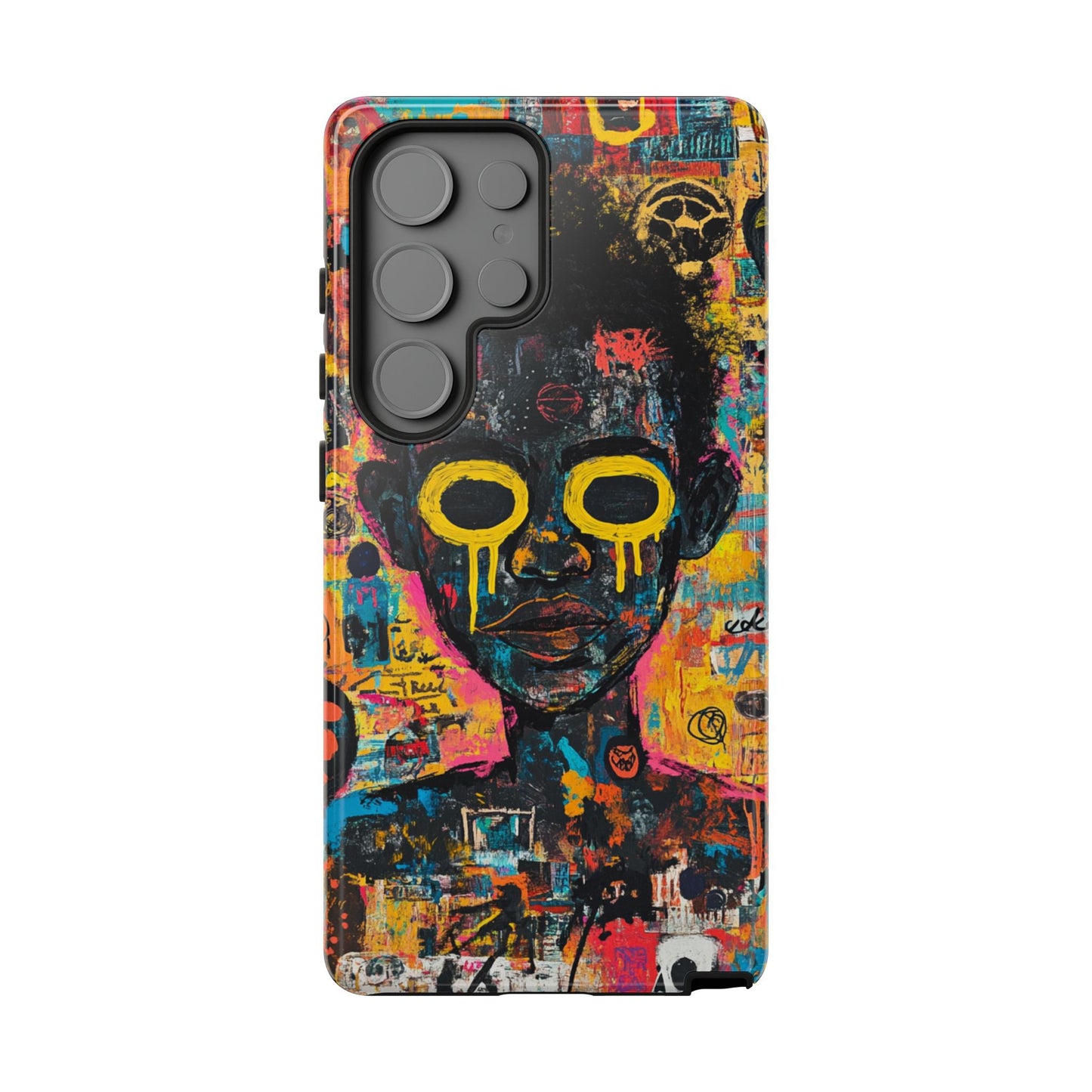 Basquiat Artwork Phone Case – Unique Graffiti Design– iPhone, Samsung & Google Pixel Cover - Artistic Painting Case, Art Lover Gift