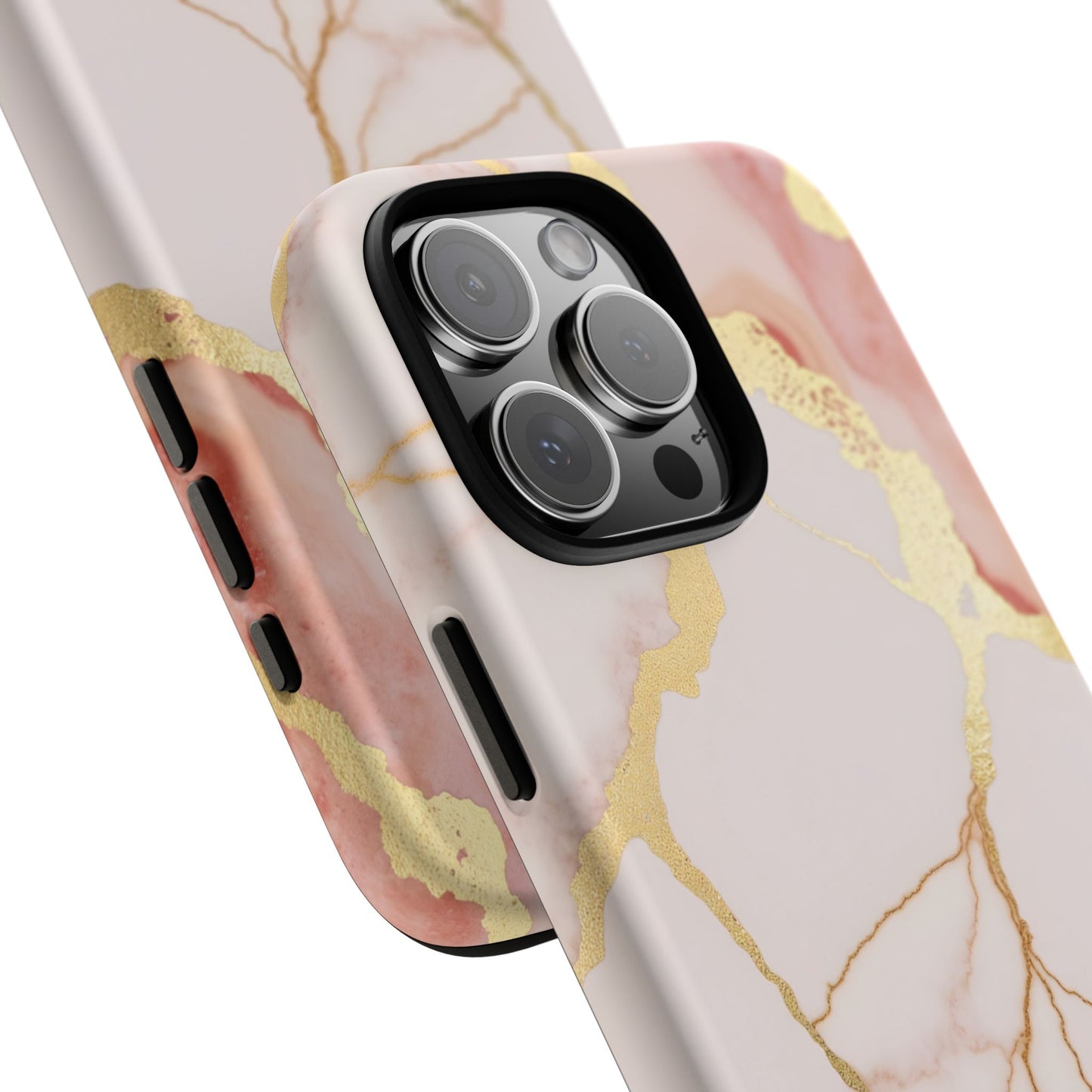 Beautiful Pink Minimal Marble Case Design