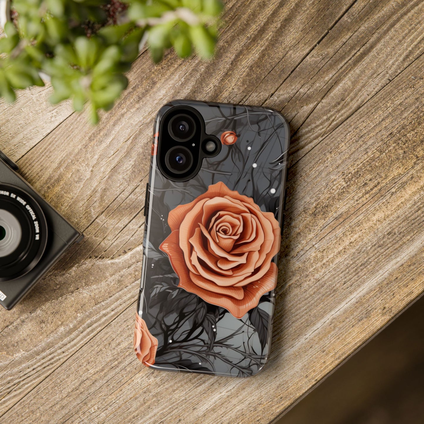 Mystic Noir Rose Mobile Case