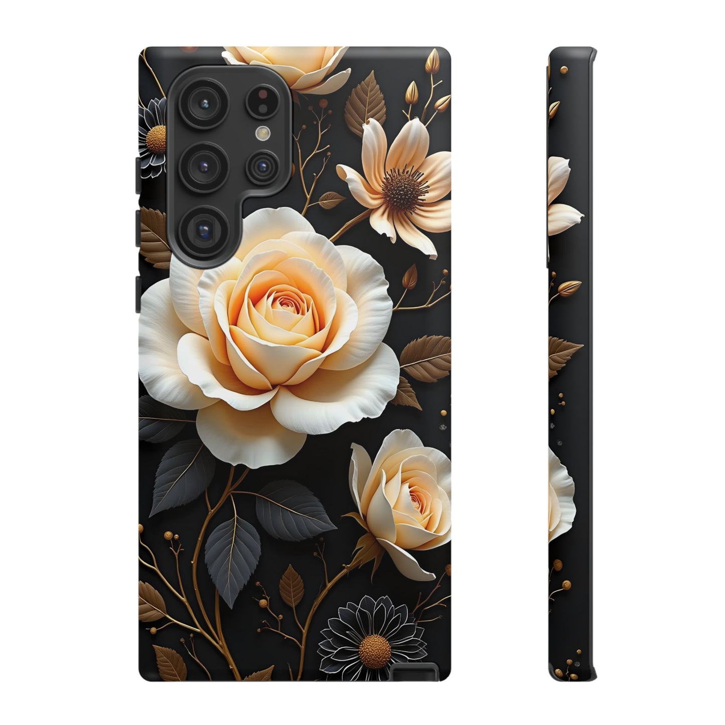 Elegant 3D Floral Design, Botanical Phone Case design for Iphone.