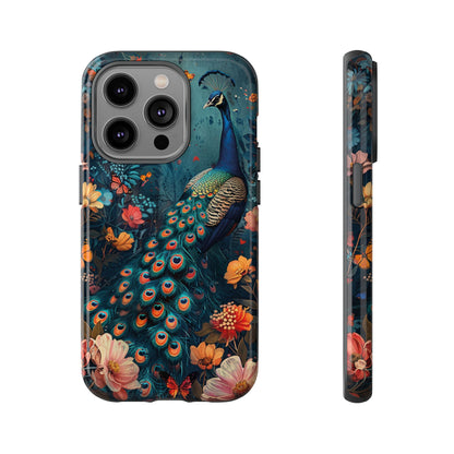 Floral Peacock Birds Phone Case – Cute & Protective Cover for iPhone, Samsung & Google Pixel