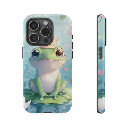 Royal Frog Phone Case – Cute Anime Aesthetic for iPhone, Google Pixel & Samsung
