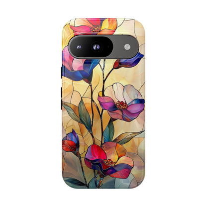 Pastel Garden – Dreamlike Stained Glass Phone Case for iPhone, Samsung & Pixel