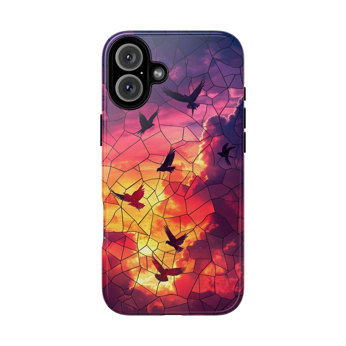 Chorus of Flight – Mosaic Birds Phone Case for iPhone, Samsung & Pixel