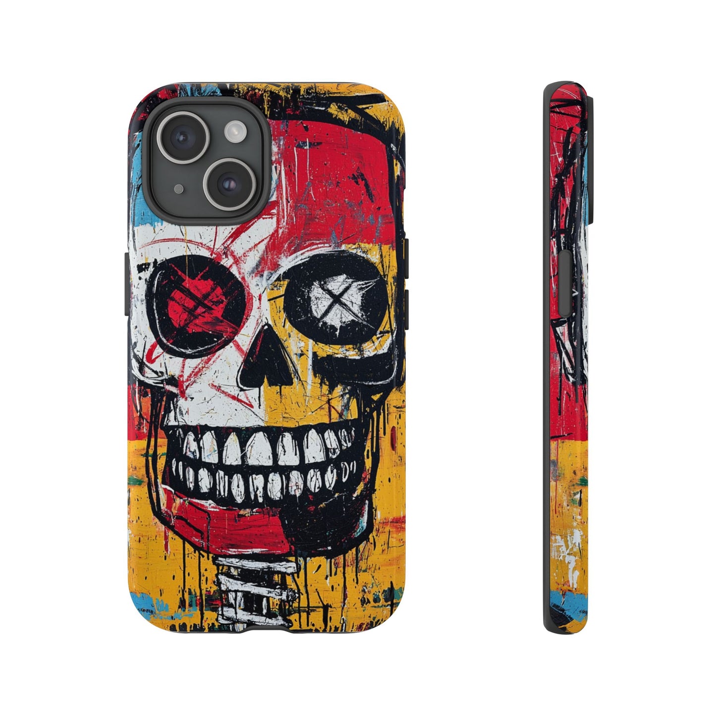 Basquiat Phone Case – Bold Urban Art Design - iPhone, Samsung & Google Pixel Cover - Artistic Painting Case,  Art Lover Gift