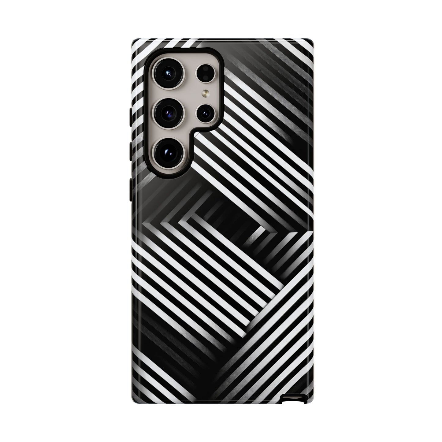 Monochrome Matrix Phone Case for iPhone, Pixel & Samsung