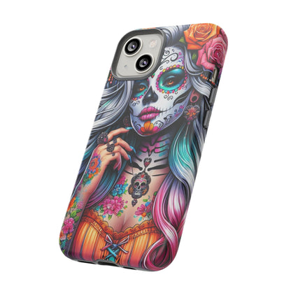 Sugar Skull Goddess – Día de los Muertos Floral Queen Mobile Cover