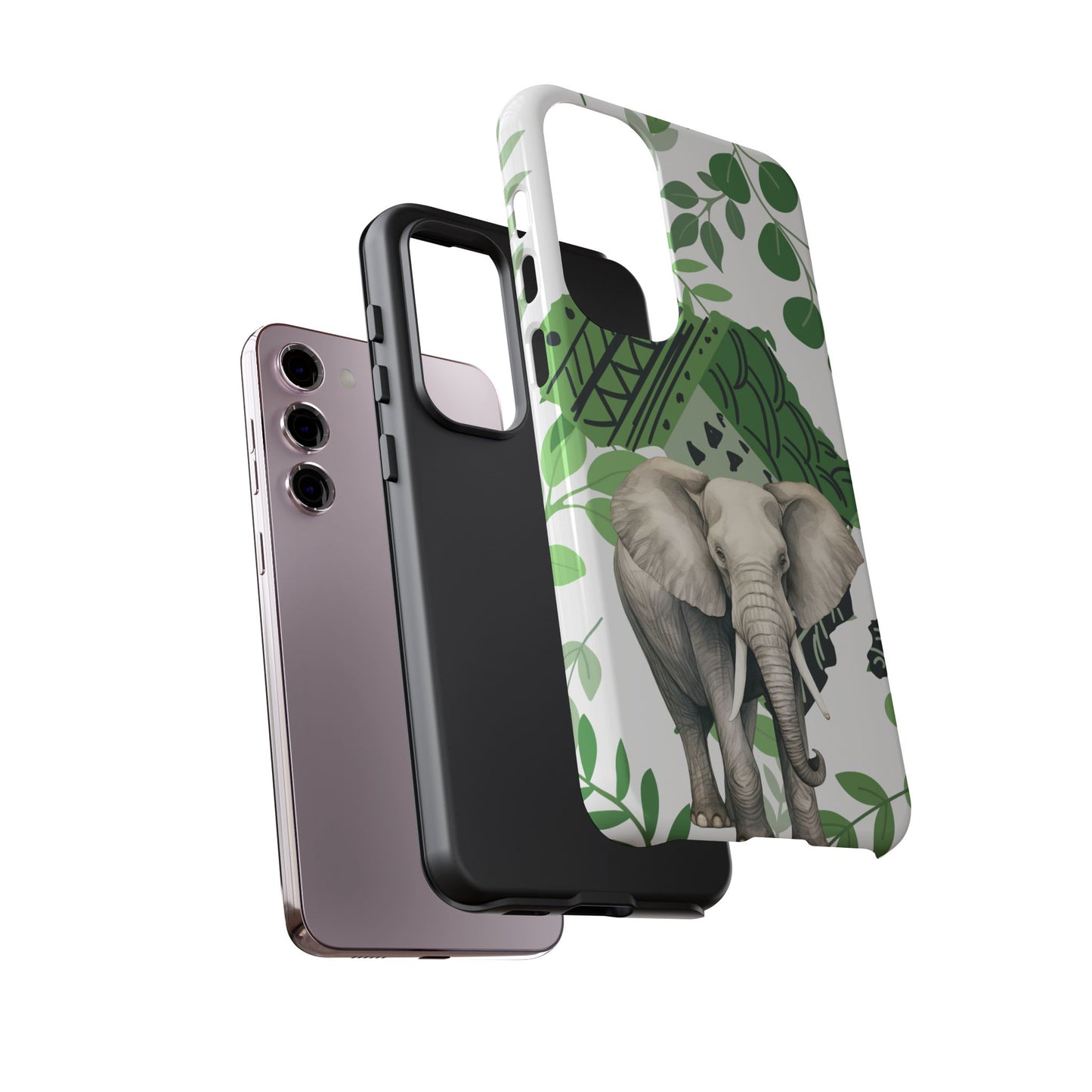 Tropical Elephant Mobile Cover – Nature-Inspired Boho Art