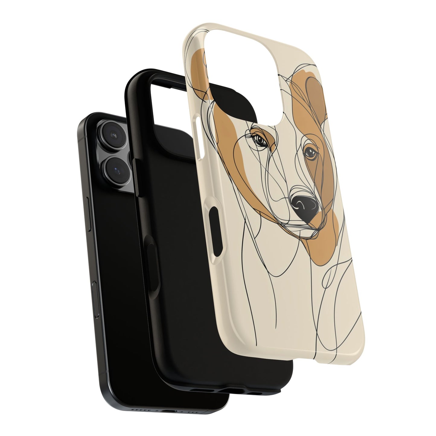 Soul of the Wild: Minimal Bear Portrait Phone Case for iPhone, Samsung & Pixel