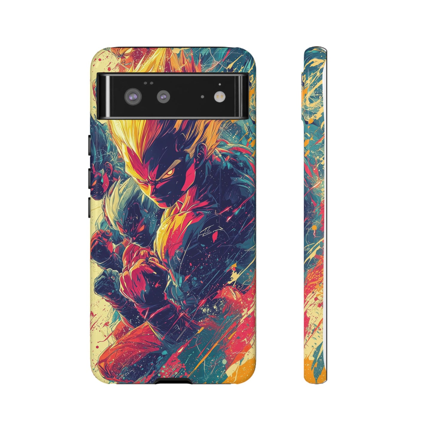 Saiyan Fury | Anime Warrior Power Surge | Comic Style Dragon Battle Phone Case for iPhone, Samsung & Pixel