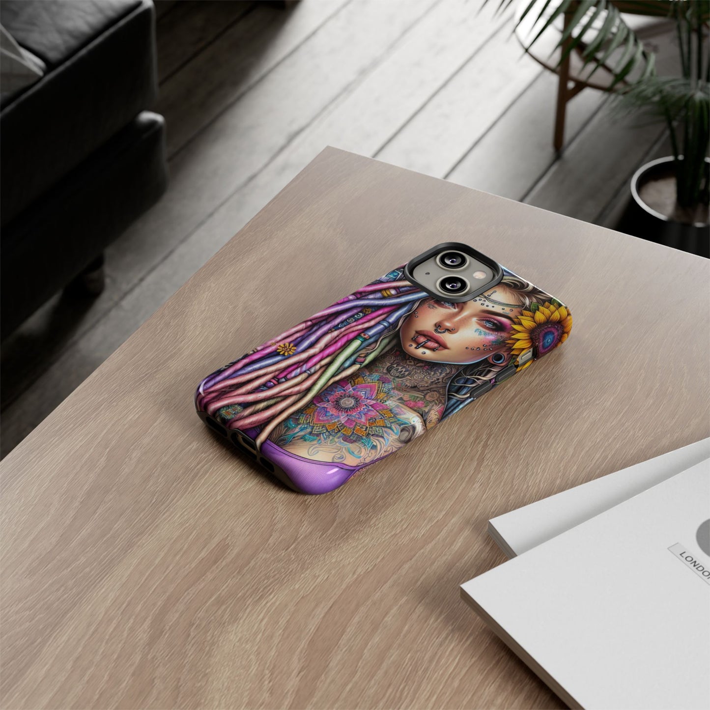 Boho Mandala Goddess – Ethereal Tattoo Art Mobile Cover