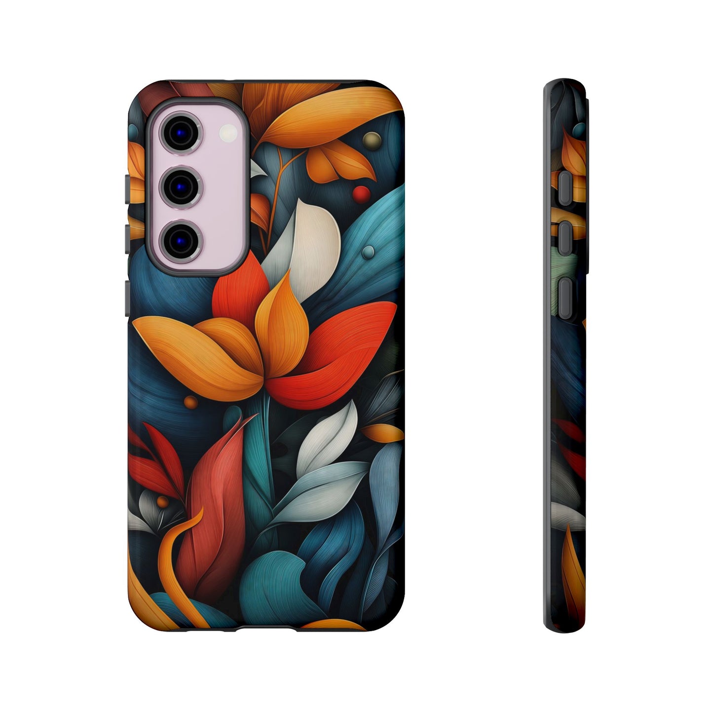 Velvet Bloom – Elegant Floral Art Phone Case for iPhone, Pixel & Samsung