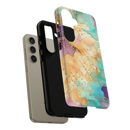 Golden Aura Abstract Watercolor Mobile Case