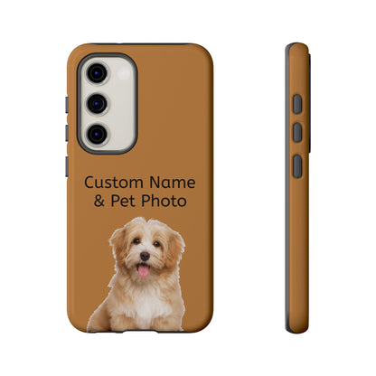 Personalized Custom Pet Phone Case – Add Your Name, Pet Photo or Any Text– Unique Gift for iPhone, Samsung  & Google Pixel – Protective & Stylish Cover"