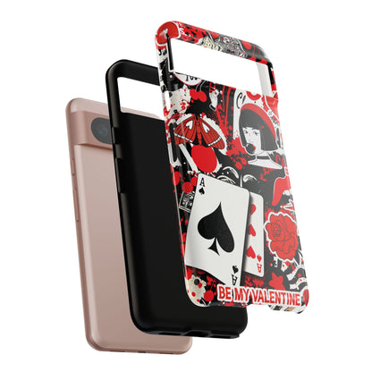 Bold Red & Black Ace Card Phone Case