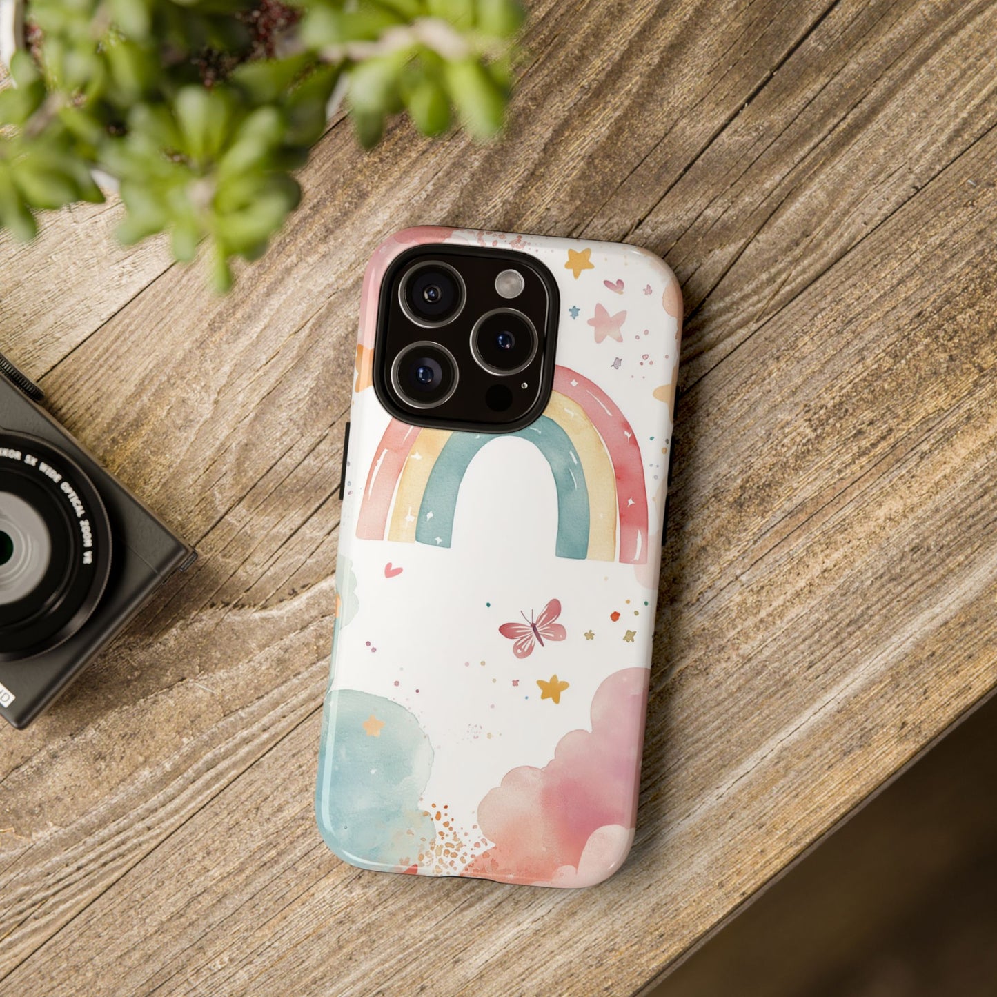 Rainbow Whimsy Watercolor Phone Case for iPhone, google Pixel & Samsung