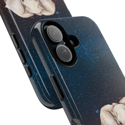 Starry Safari Elephant Family Mobile Cover – Cosmic Wildlife Aesthetic
