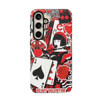 Bold Red & Black Ace Card Phone Case