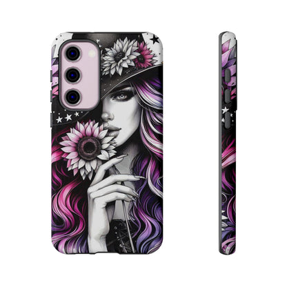 Mystic Bloom – Enchanted Witch & Floral Elegance Mobile Cover