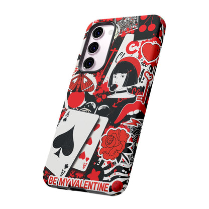 Bold Red & Black Ace Card Phone Case