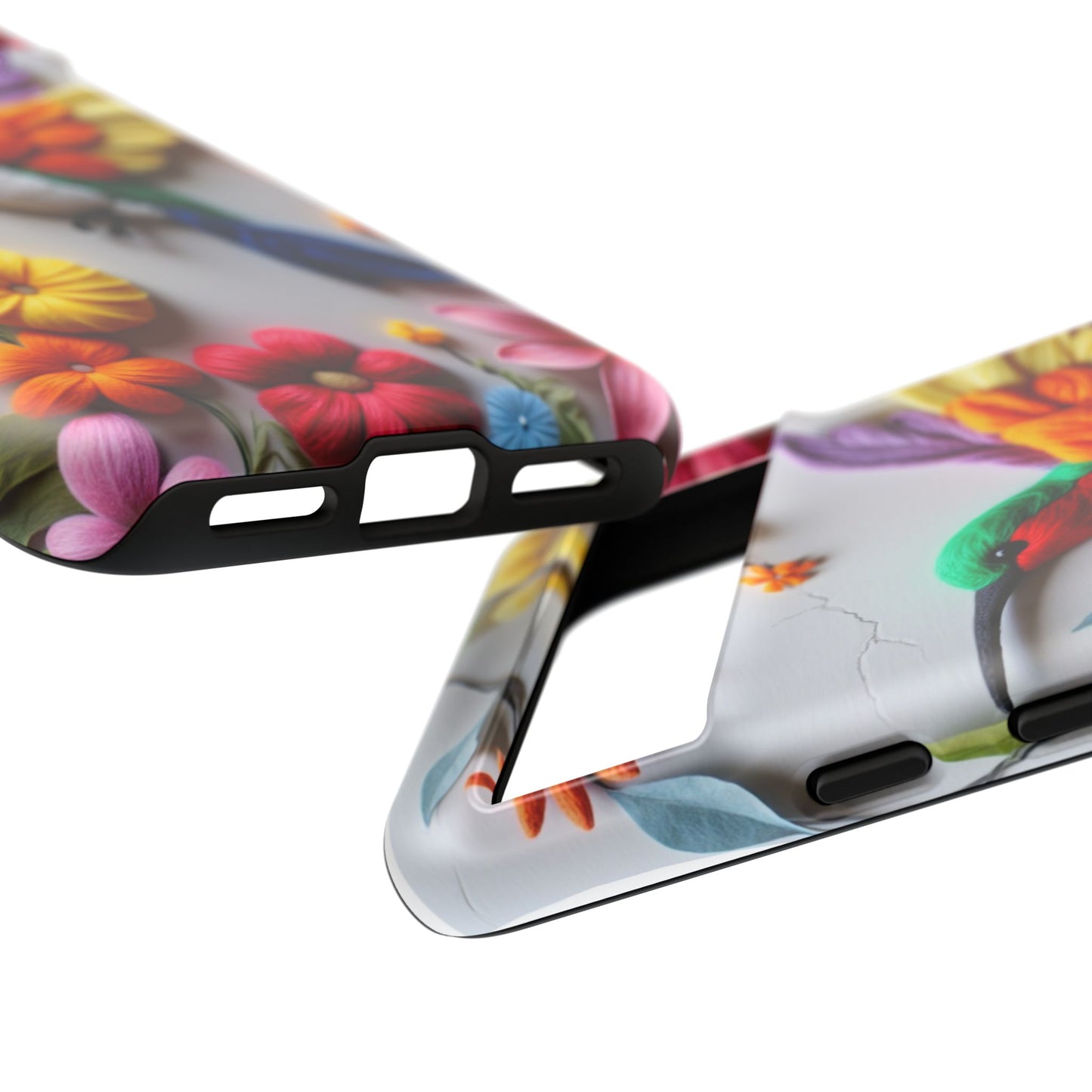 Elegant Hummingbird with Floral Mosaic Design | Nature's Artistic Vibes | iPhone 16 Pro