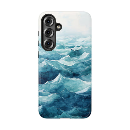 Aqua Drift Watercolor Phone Case for iPhone, google Pixel & Samsung