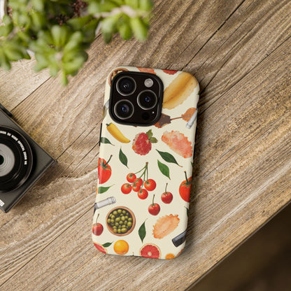 Fresh Fruits & Veggies Pattern Phone Case