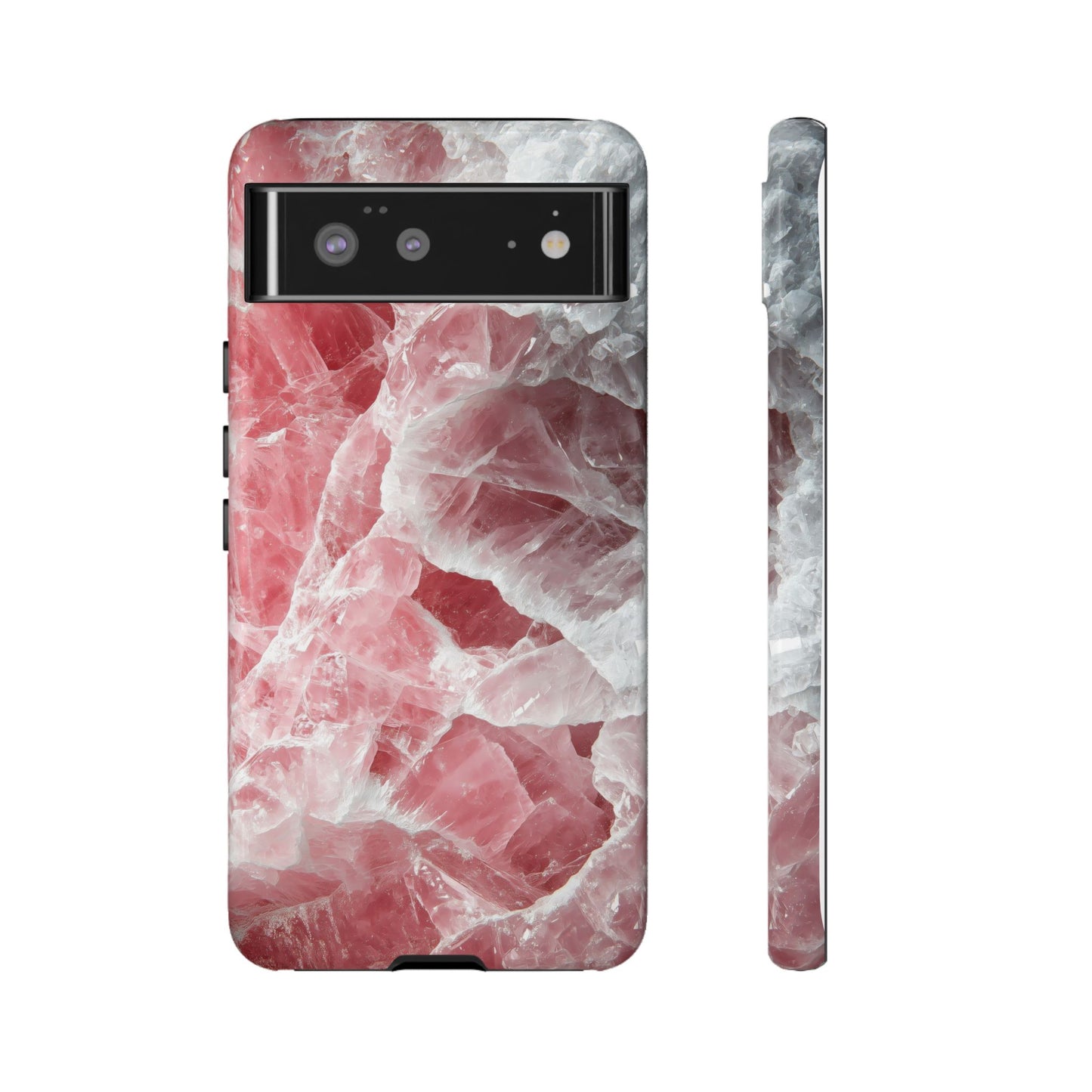 Rose Quartz Crystal Phone Case for iPhone, Samsung & Google Pixel