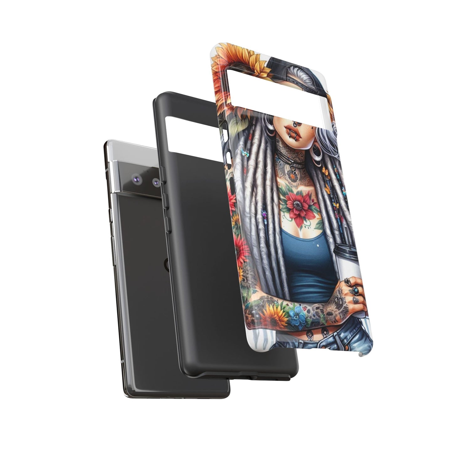 Sunflower Queen – Boho Rebel Tattoo Mobile Cover