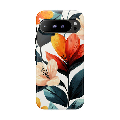 Sunset Garden Floral Case | Vibrant Bloom Design for iPhone, Pixel & Samsung