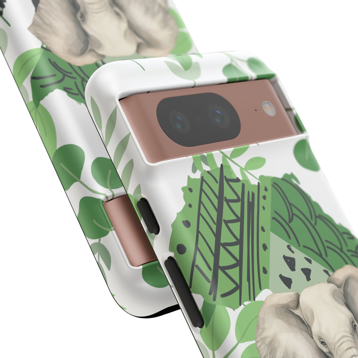 Tropical Elephant Mobile Cover – Nature-Inspired Boho Art