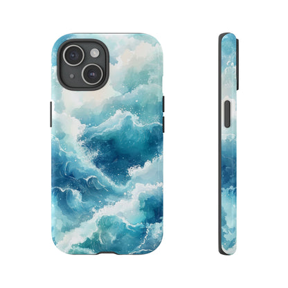 Tidal Tranquility Watercolor Phone Case for iPhone, google Pixel & Samsung